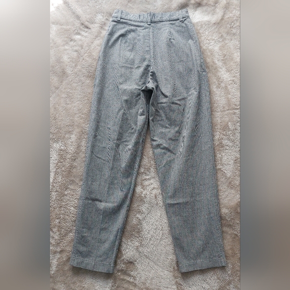 Vtg 80s Lee Riders Women's USA Houndstooth Pleated High Waisted Pants | 26x29.5 - Picture 7 of 13